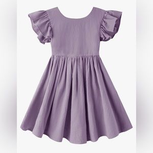 Toddler Girl Cotton Linen Dress